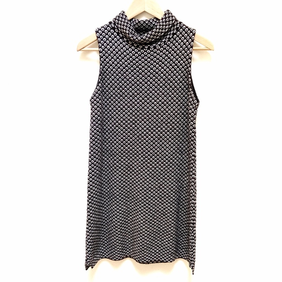 Zara Dresses & Skirts - ZARA knit cowl neck patterned dress M